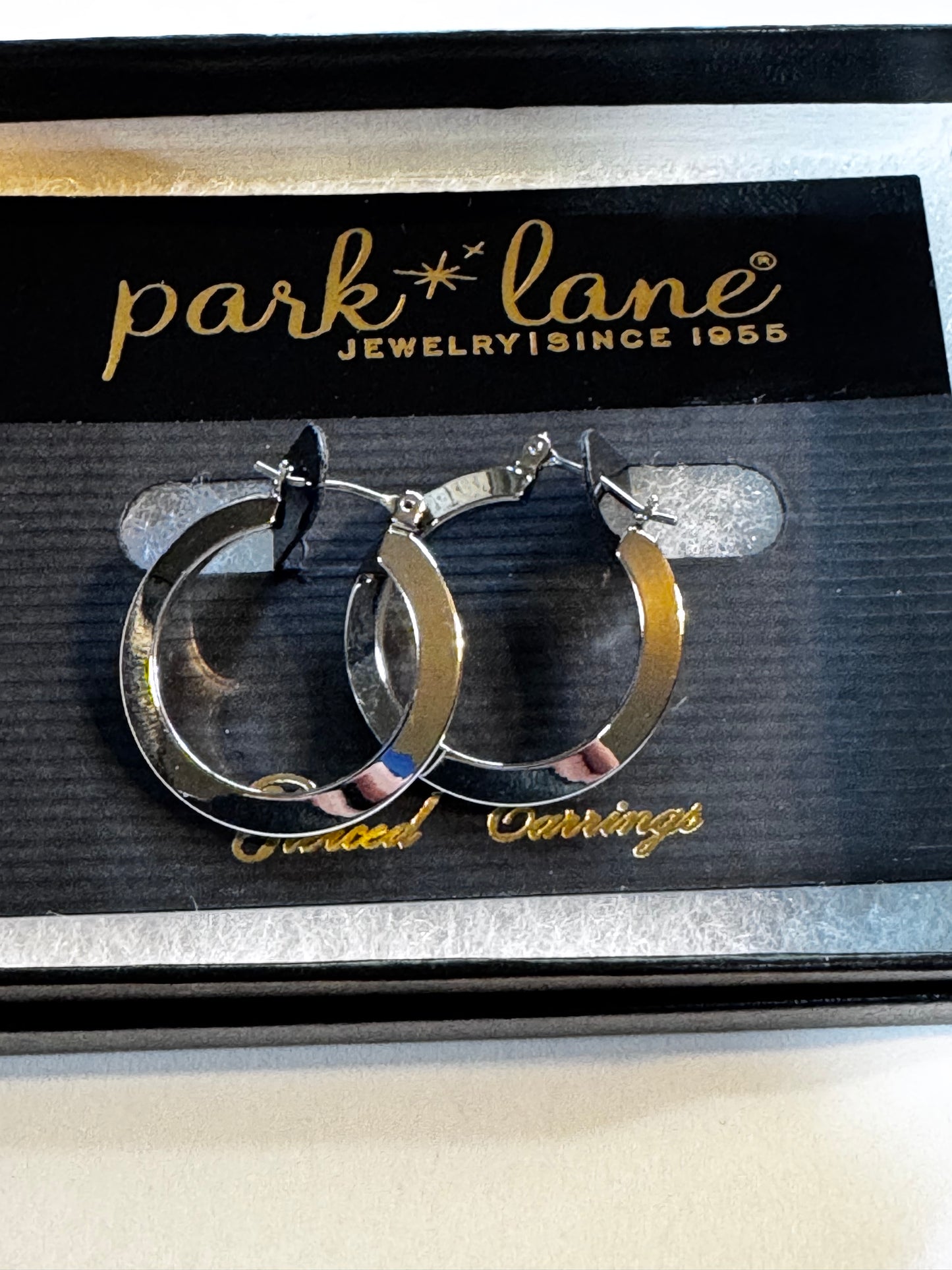 Silver-Tone Hoop Earrings By Park Lane