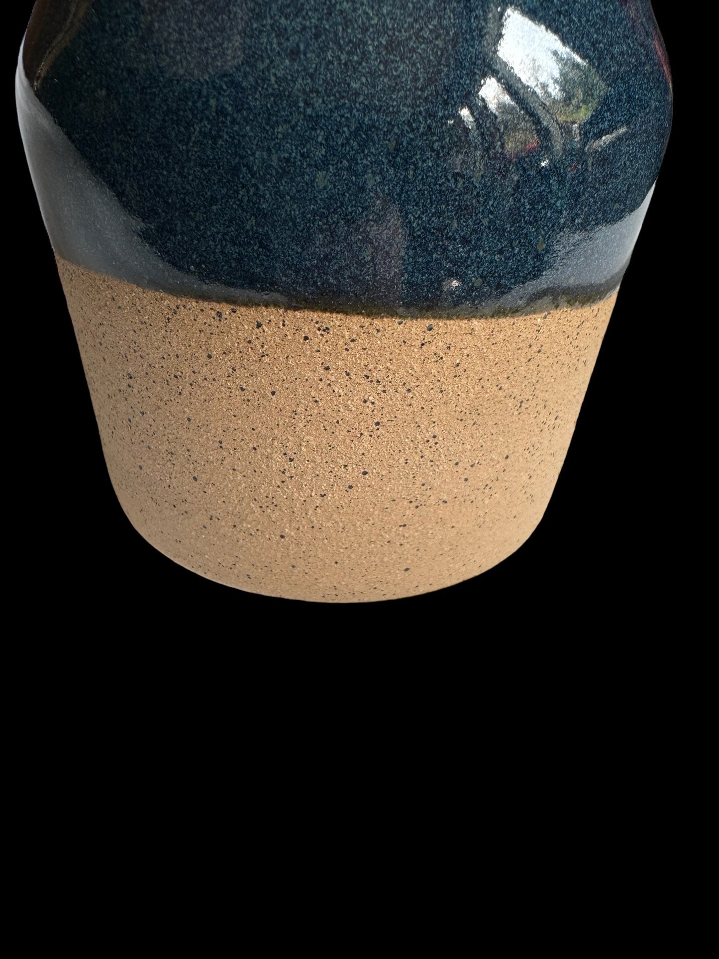 Oil Bottle - Clay Speckle Denim Blue