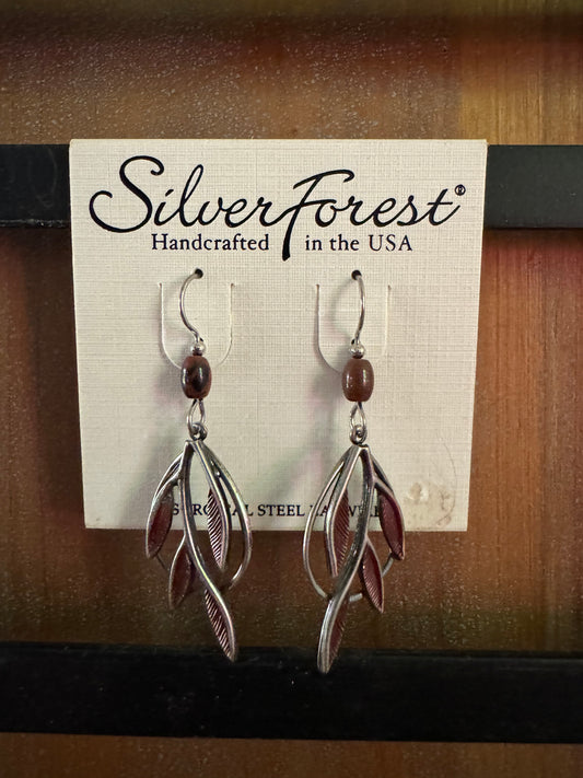 Silver Forest Branches Earrings