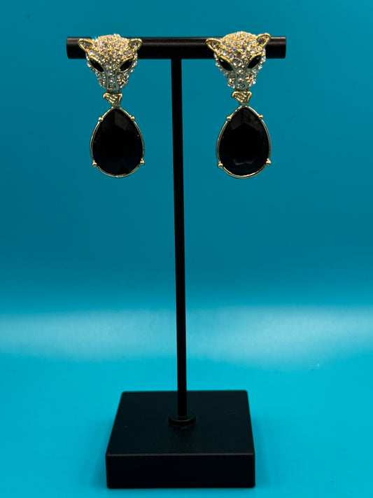 Earrings - Park Lane - Black Panther