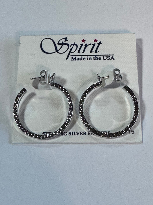 Spirit Earrings - Silver Tone Hoops