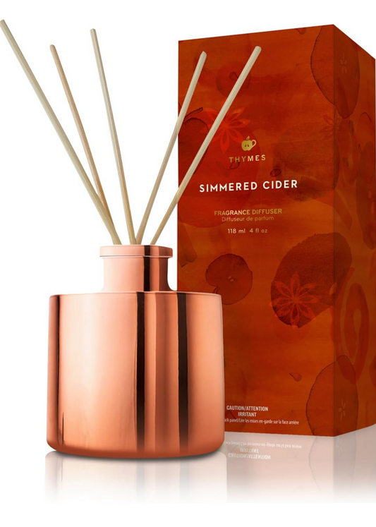 Thymes Simmered Cider Reed Diffuser - Copper Design
