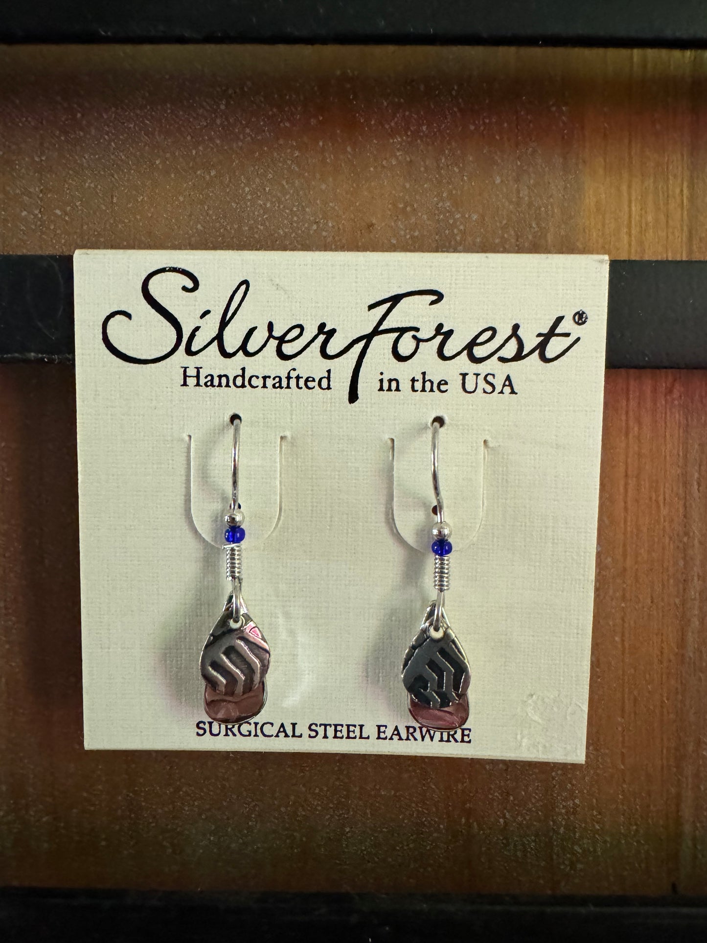 Silver Forest Ripples Earrings