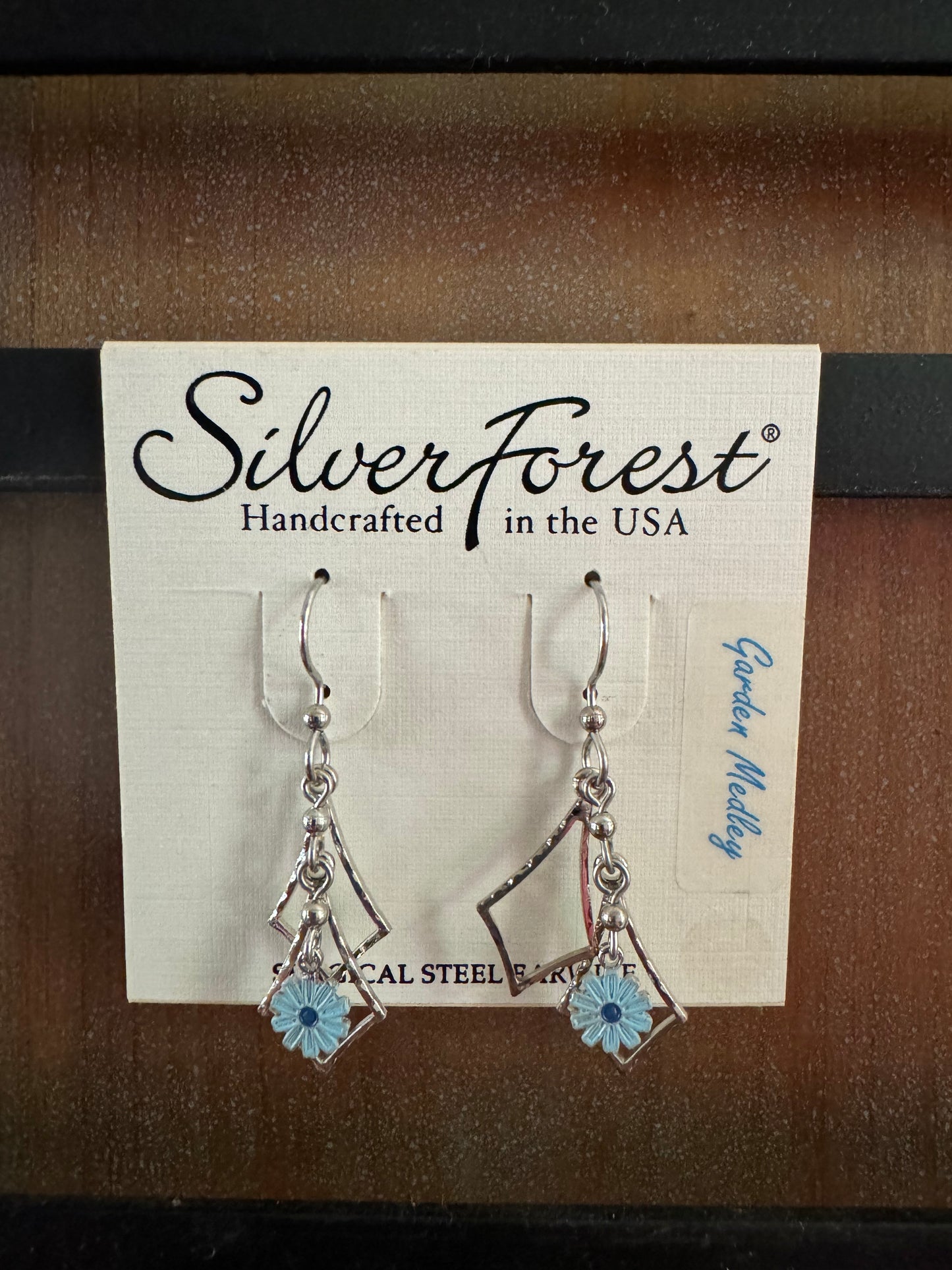 Silver Forest Garden Medly Dangle Earrings