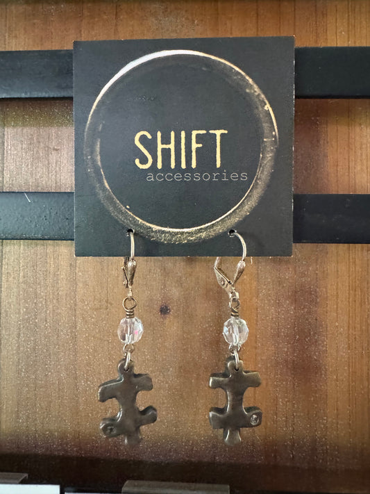 Earrings - Shift Accessories -Steel Missing Piece  -Deborah Funches