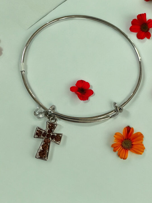 Charm Bracelet - Sparkle Cross