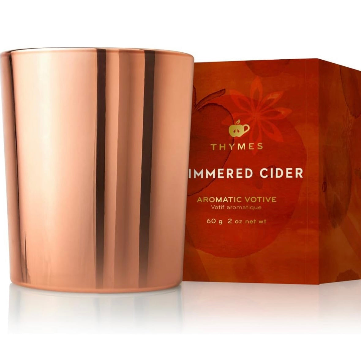 Thymes Simmered Cider Candle - 2 Oz