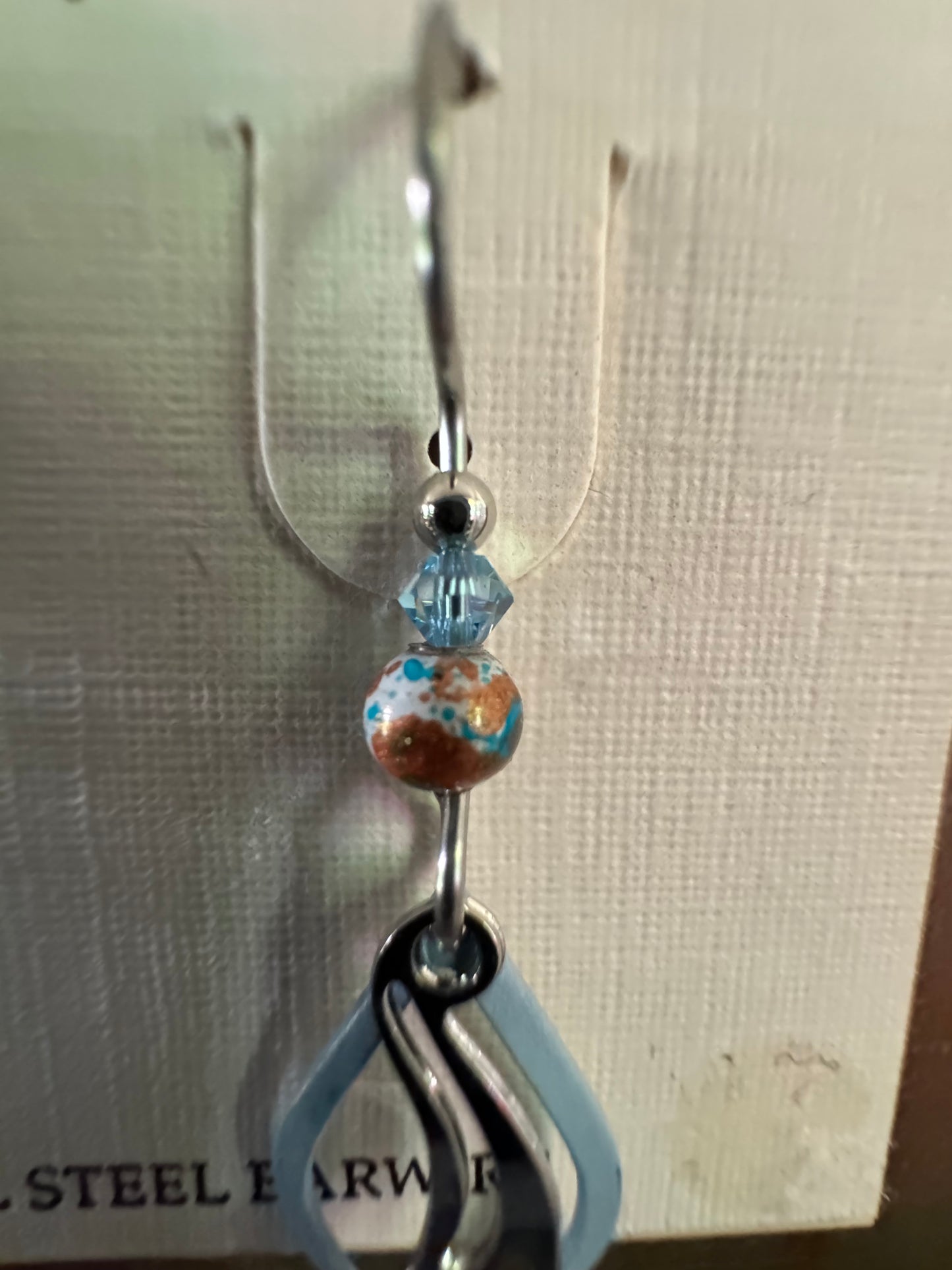 Silver Forest Blue Dangle