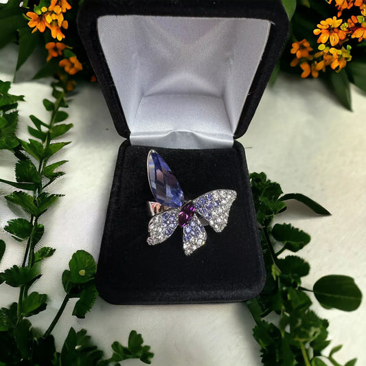 Ring - Park Lane "MARIPOSA" RING Crystal Butterfly Ring Pretty! SIZE 6