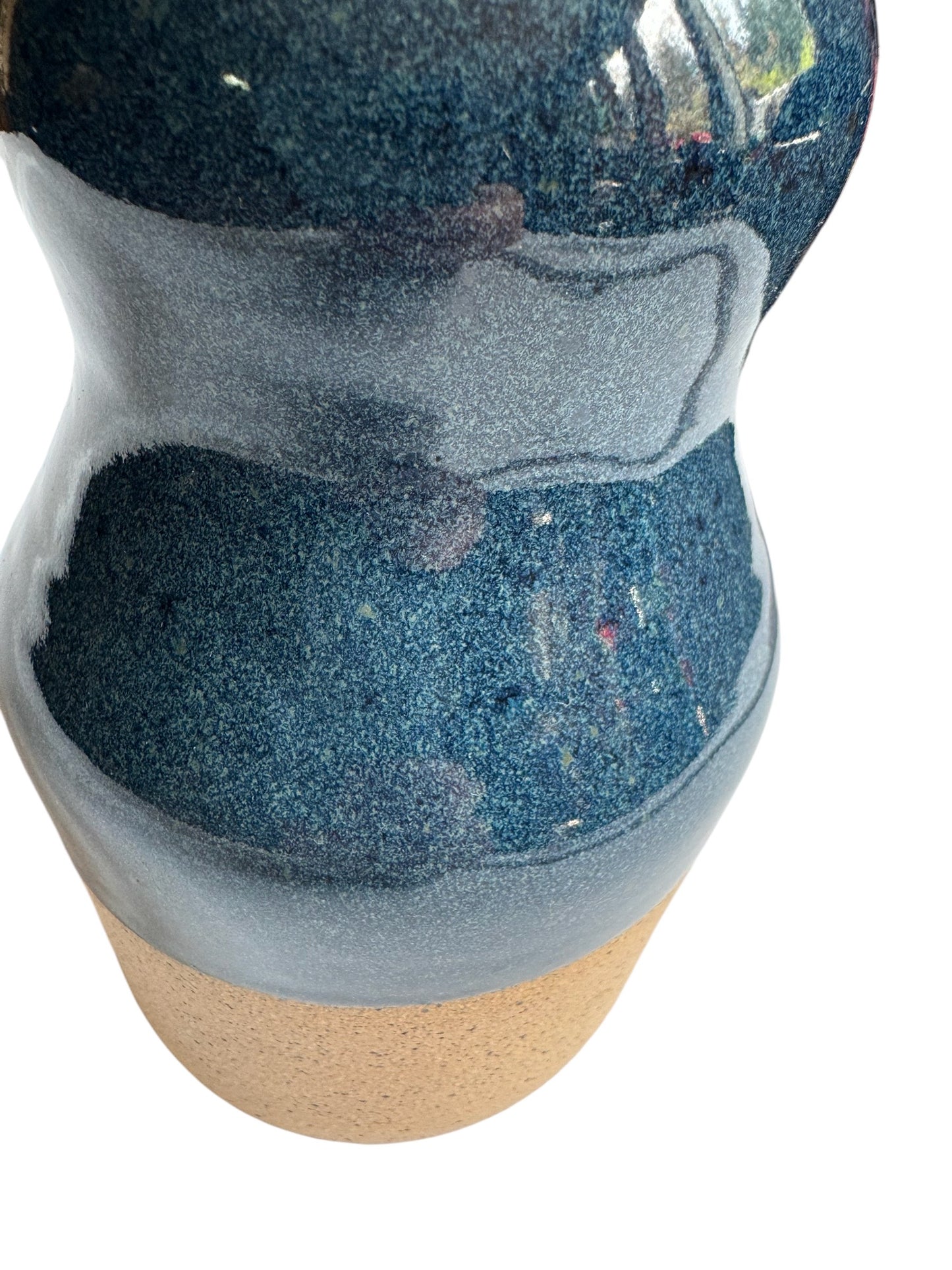 Oil Bottle - Clay Speckle Denim Blue