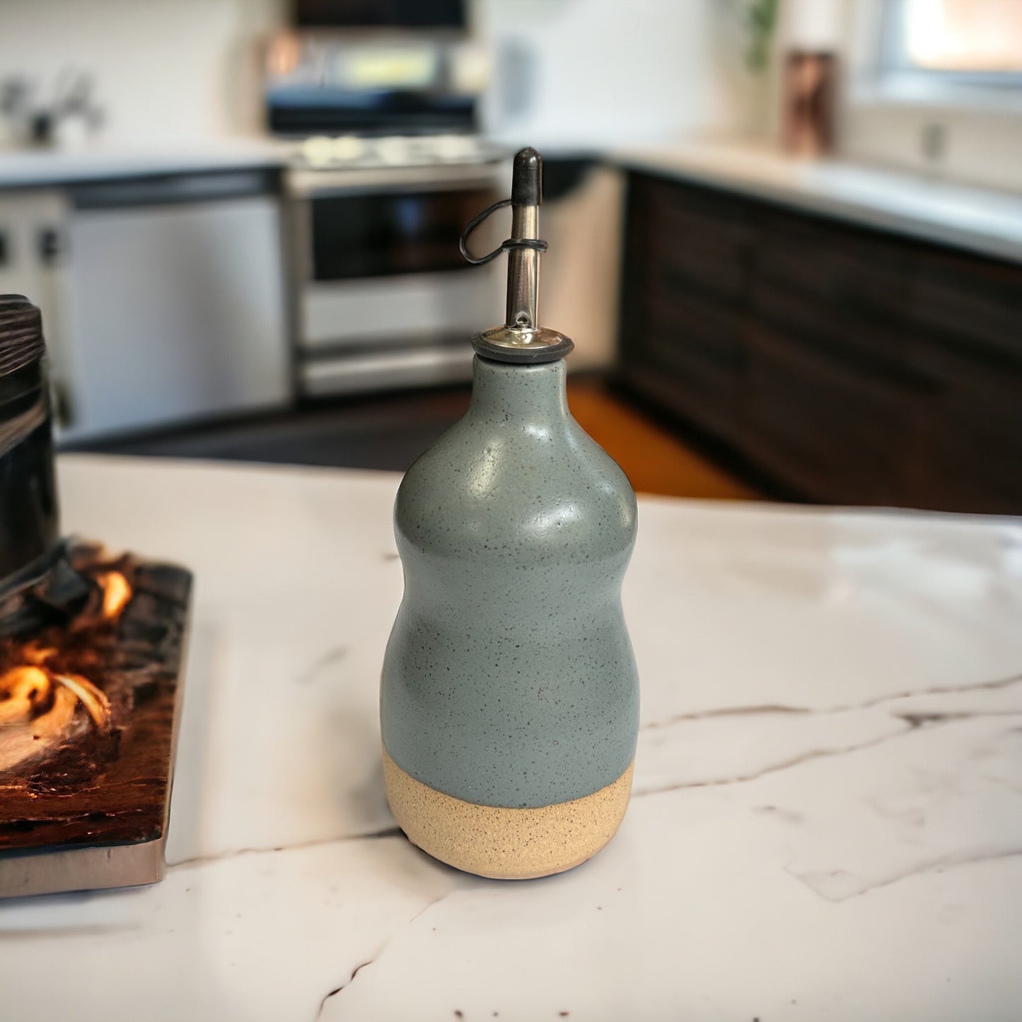 Oil Bottle - Clay Speckle Grey